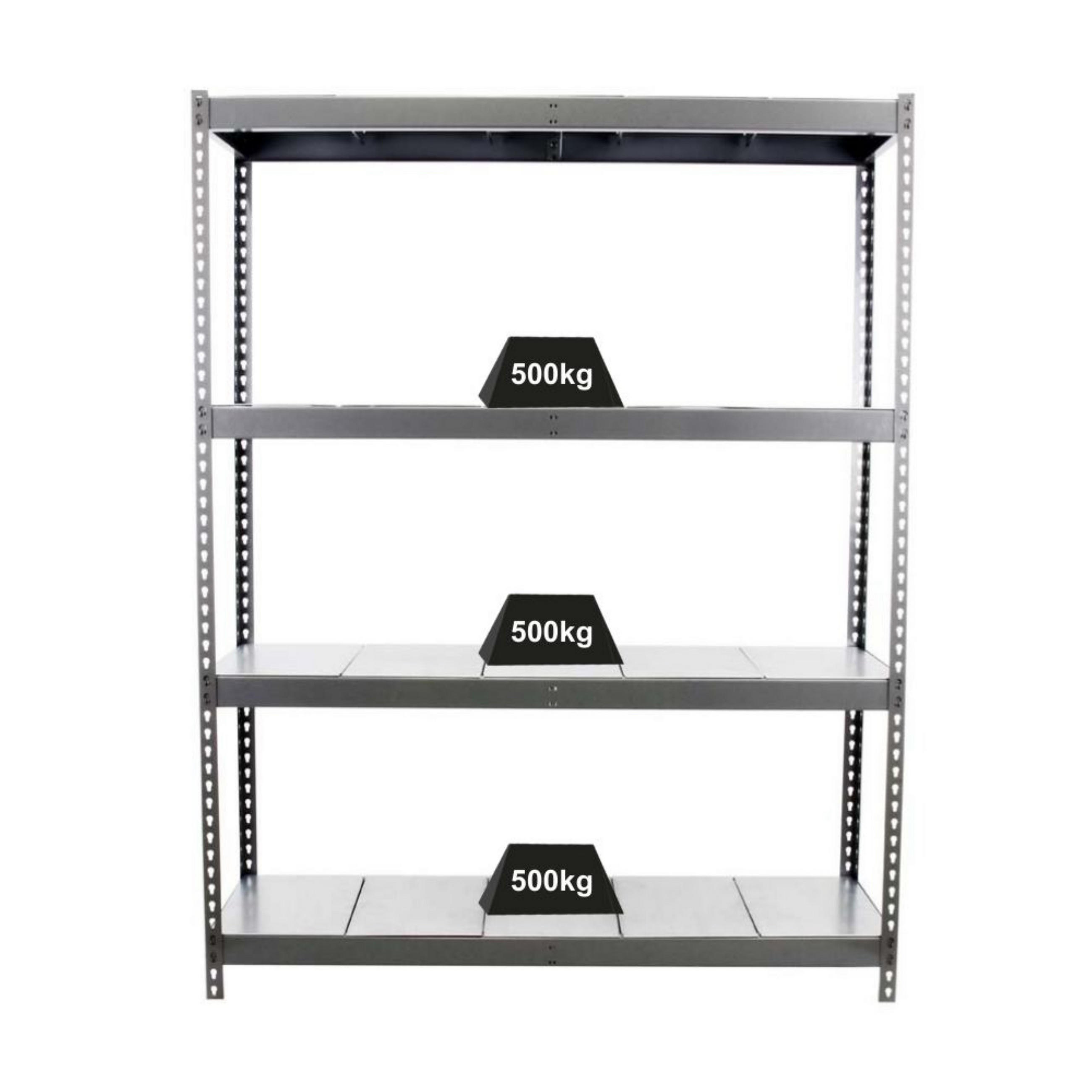 SCHWERLASTREGAL METAL BEAST FOUR | HxBxT 200x210x90cm | Fachlast 500kg | Grau - Grau, Metall (210/200/90cm) - PROREGAL