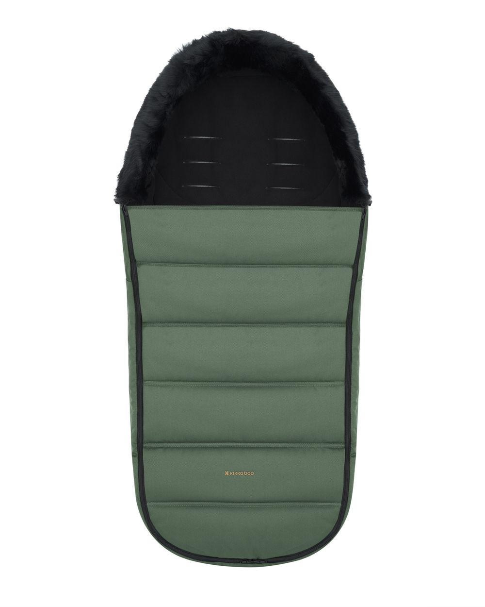 FUSSSACK Urban grün 5-Punkt-Gurt, Fußabdeckung, universell passend, ab Geburt, Kinderwagen - Grün, Textil (40/1/97cm) - Kikka boo