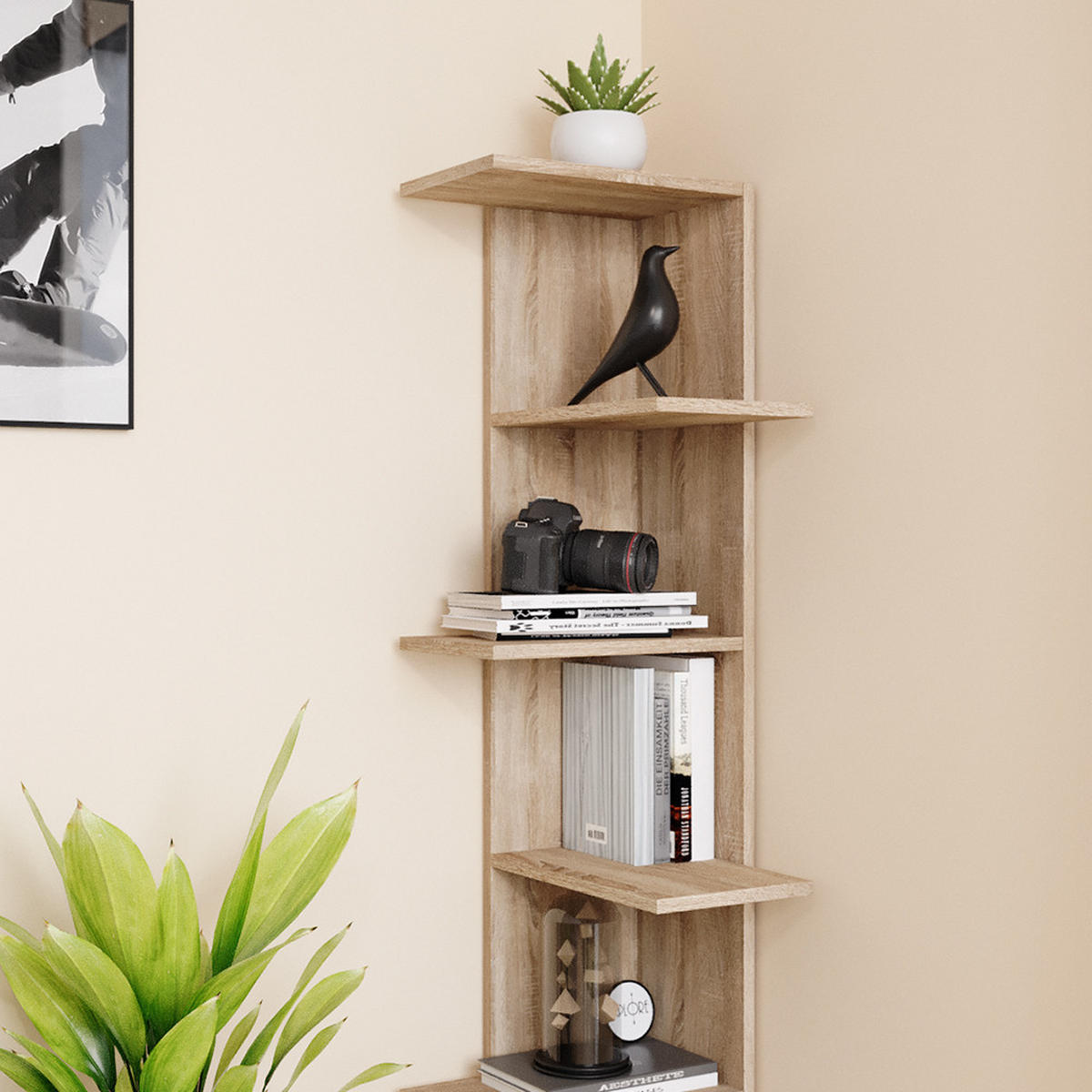 ECKREGAL Tera Sonoma 37 x 140.1 cm - Sonoma Eiche, Holzwerkstoff (37/140.1/37cm) - Vicco