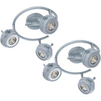 LED DECKENLEUCHTE Metall Grau Antik 2er Set - Grau, Metall (34/34/16cm) - Globo Lighting