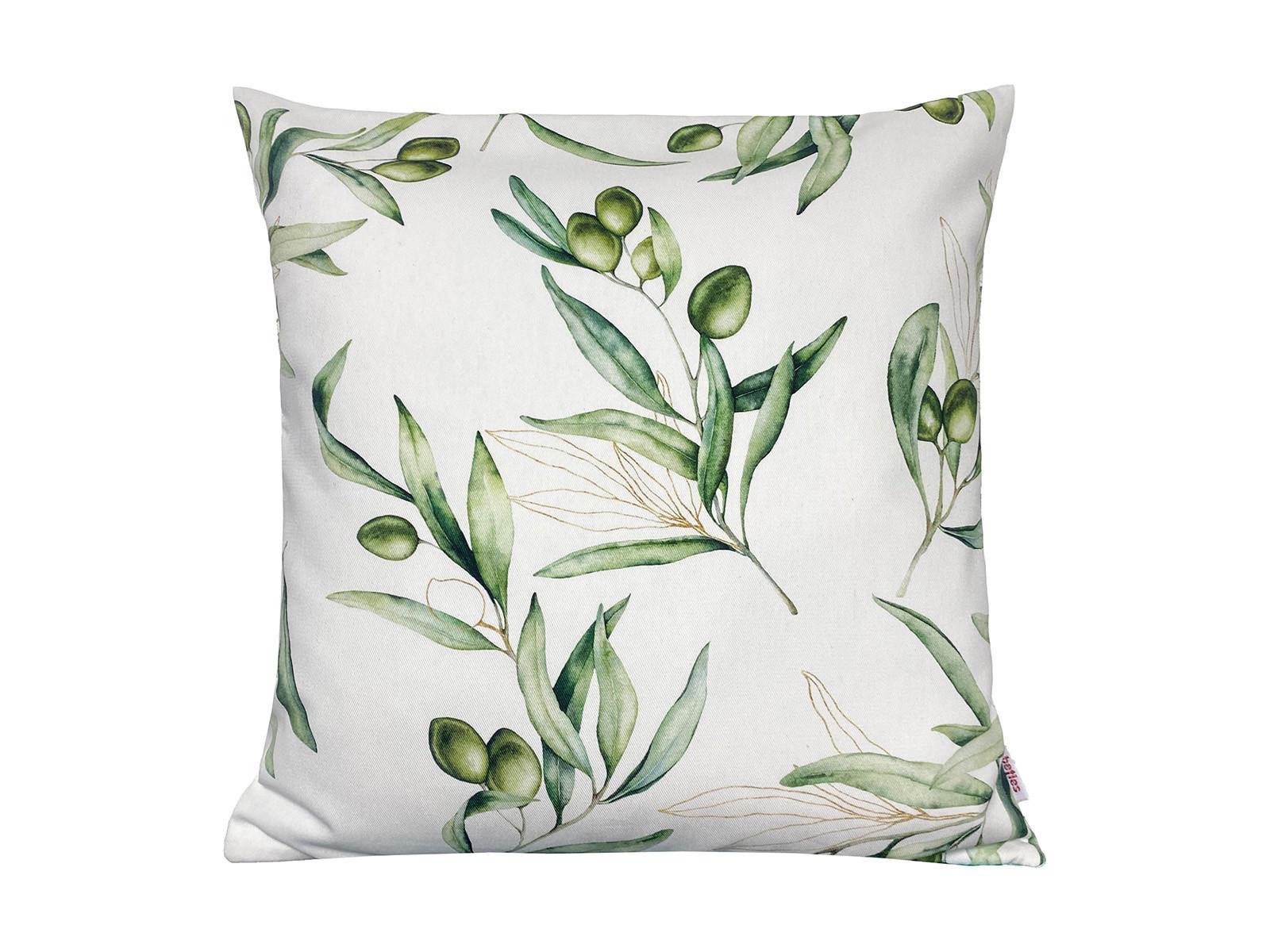 KISSENHÜLLE Italy Collection Oliven 40/40 cm - Ecru/Multicolor, Textil (40/40cm) - beties Heimtextil