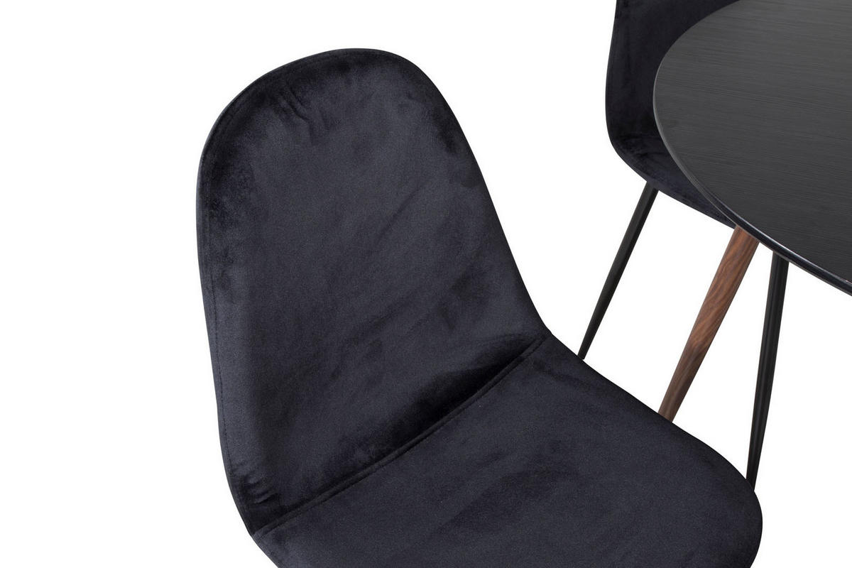 TISCHGRUPPE Schwarz - Schwarz, Holzwerkstoff (100/75/100cm) - ebuy24