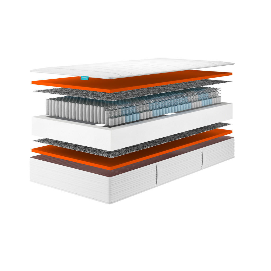 Thumbnail - Hn8 Schlafsysteme Taschenfederkern-Matratze, Weiß, Textil, H3, 160x200 cm, Schlafzimmer, Matratzen Shop, Matratzen, Tasc...