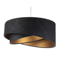 HÄNGELEUCHTE Schwarz 50/23 cm - Schwarz, Kunststoff (50/1/23cm) - ONZENO