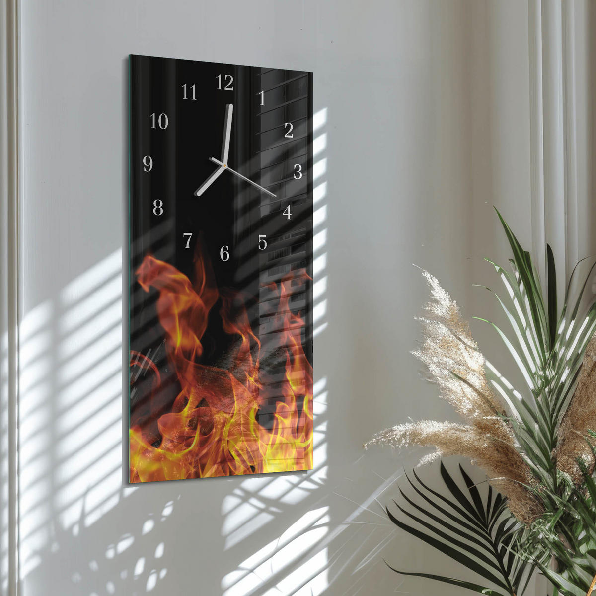 WANDUHR 30x60 cm - Natur - Multicolor, Glas (30/60/0.4cm) - TULUP