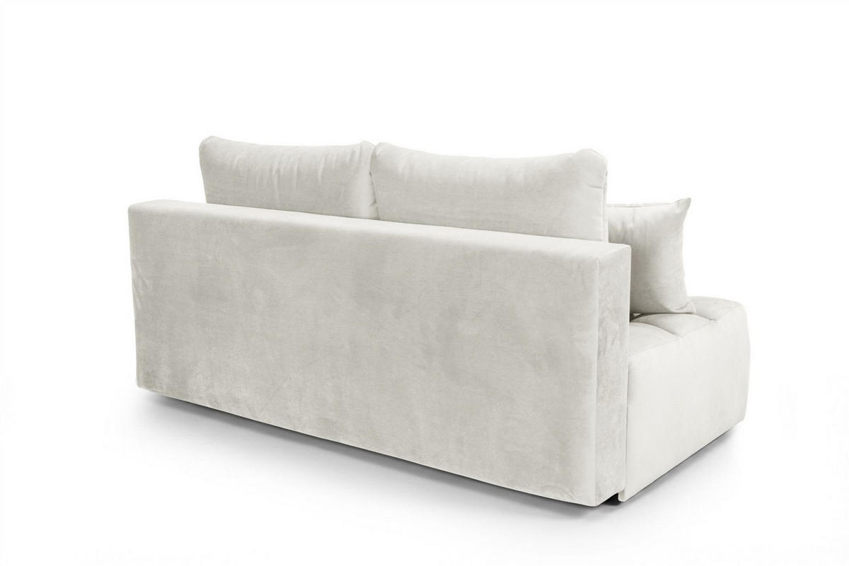 SCHLAFSOFA Nina - Weiß, Holzwerkstoff/Textil (200/96/107cm) - Fun Möbel