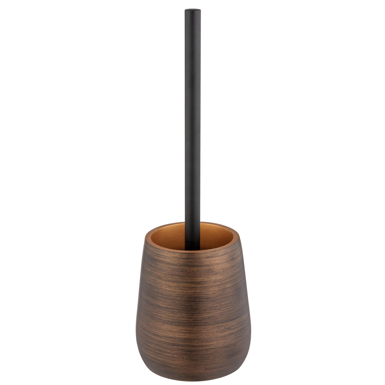 WC-BÜRSTE Polyresin Palena 12,5/12,5/37 cm - Braun, Kunststoff (12.5/37/12.5cm) - Wenko