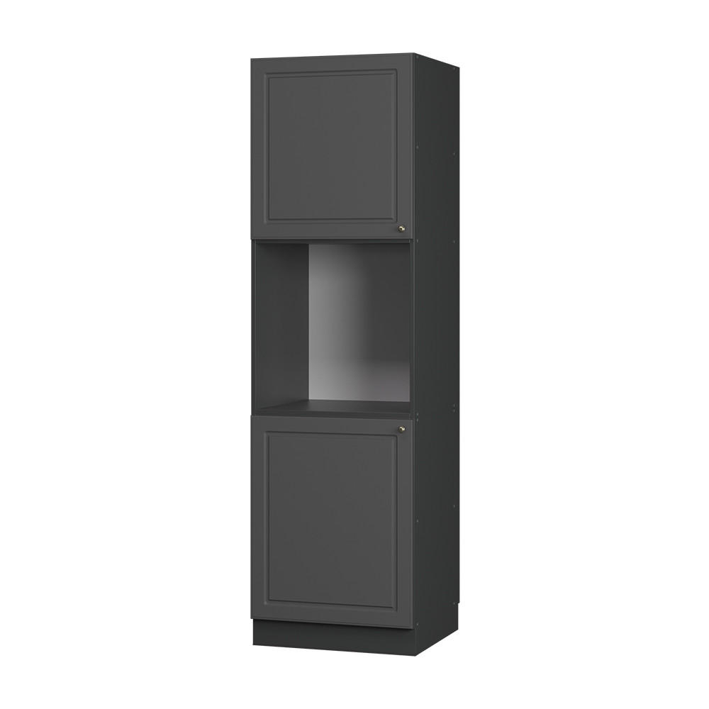 SKŘÍŇKA NA VESTAVĚNOU TROUBU Fame-Line Anthrazit-Gold Landhaus - antracitová, kompozitní dřevo (60/206.8/58cm) - Vicco