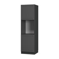 SKŘÍŇKA NA VESTAVĚNOU TROUBU Fame-Line Anthrazit-Gold Landhaus - antracitová, kompozitní dřevo (60/206.8/58cm) - Vicco