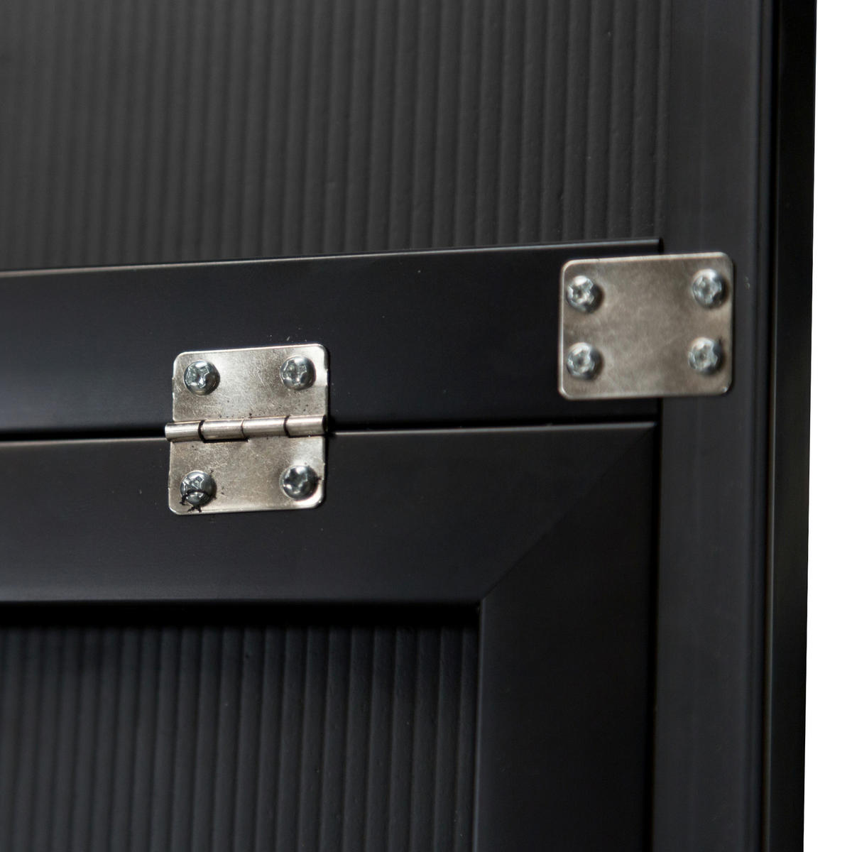 STANDSPIEGEL Barletta - Schwarz, Glas/Kunststoff (35/150.6/150cm) - [en.casa]