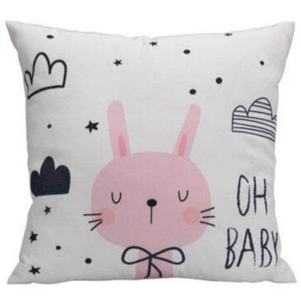 KISSENHÜLLE Rawr 45/40 cm - Rosa, Textil (40/45cm) - Home Styling Collection