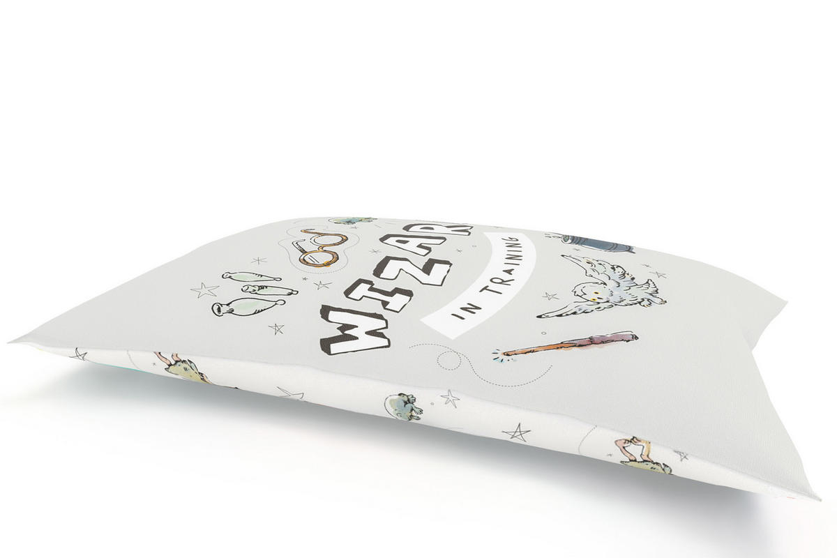 KINDER-SITZSACK - Harry Potter - Hellgrau/Weiß, Textil (100/25/135cm) - Green Bean