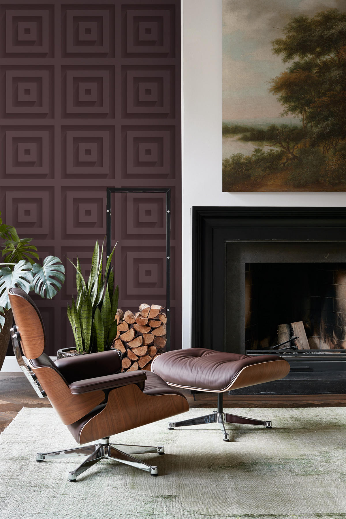 TAPETE 3D-Quadrate 50 x 900 cm - Braun, Papier (50/900cm) - Origin Wallcoverings