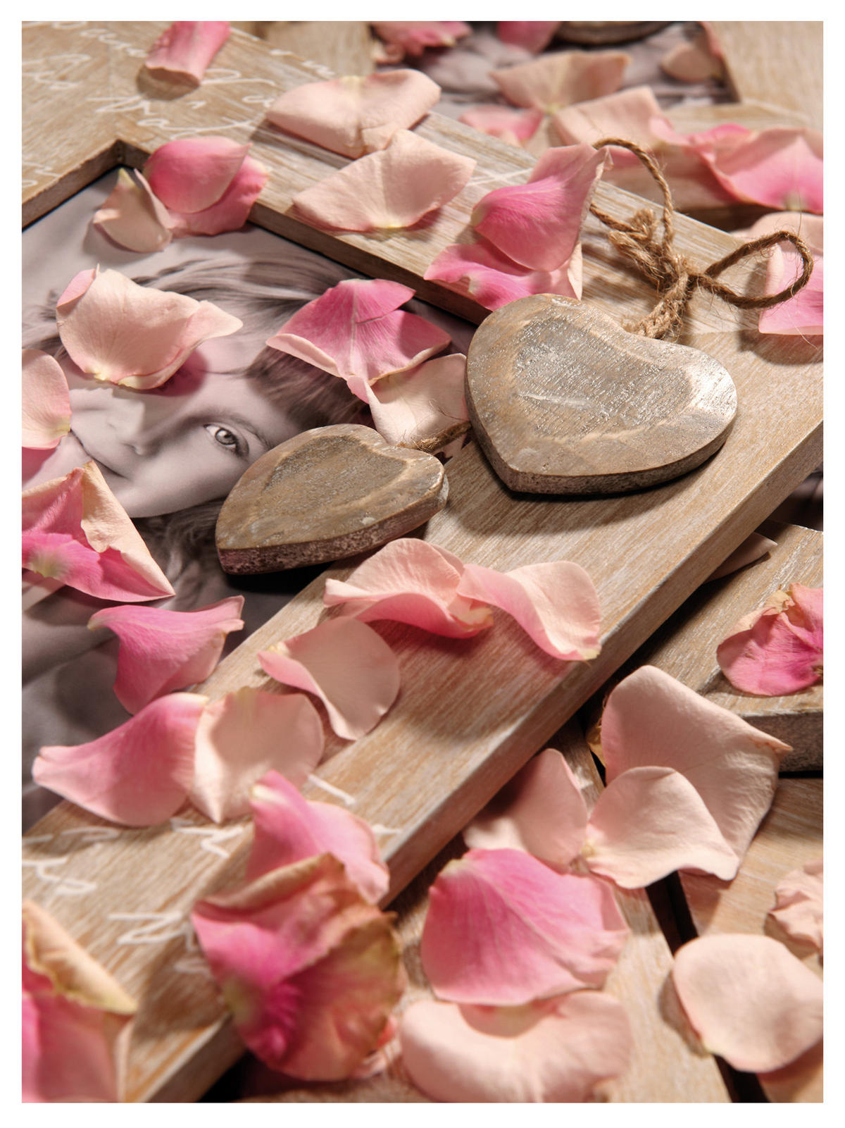 BILDERRAHMEN Le Coeur Portraitrahmen, 13X18 cm - Braun, Holzwerkstoff (21.4/26.7/1.7cm) - walther design