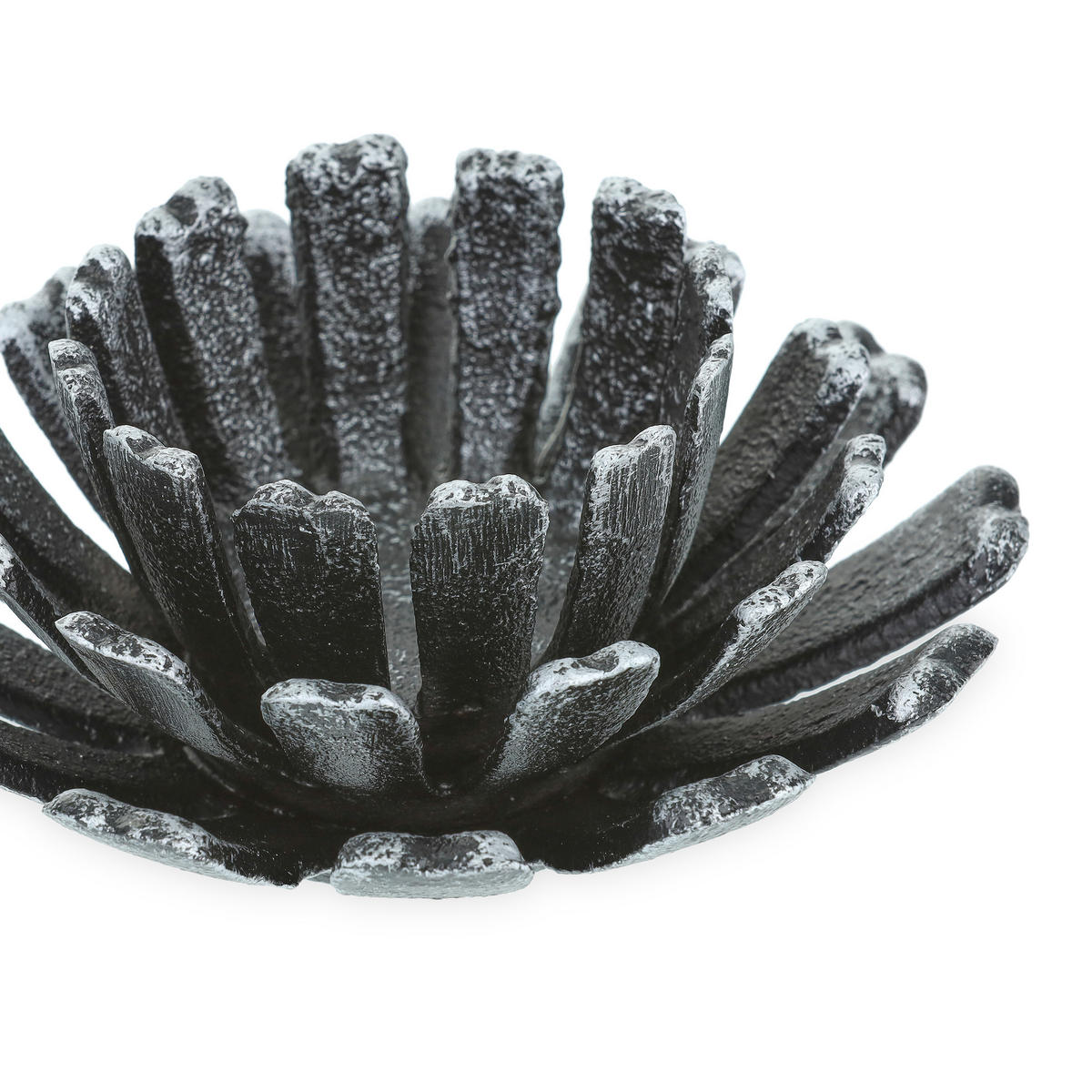 2xTEELICHTHALTER - Silberfarben, Metall (6cm) - Relaxdays