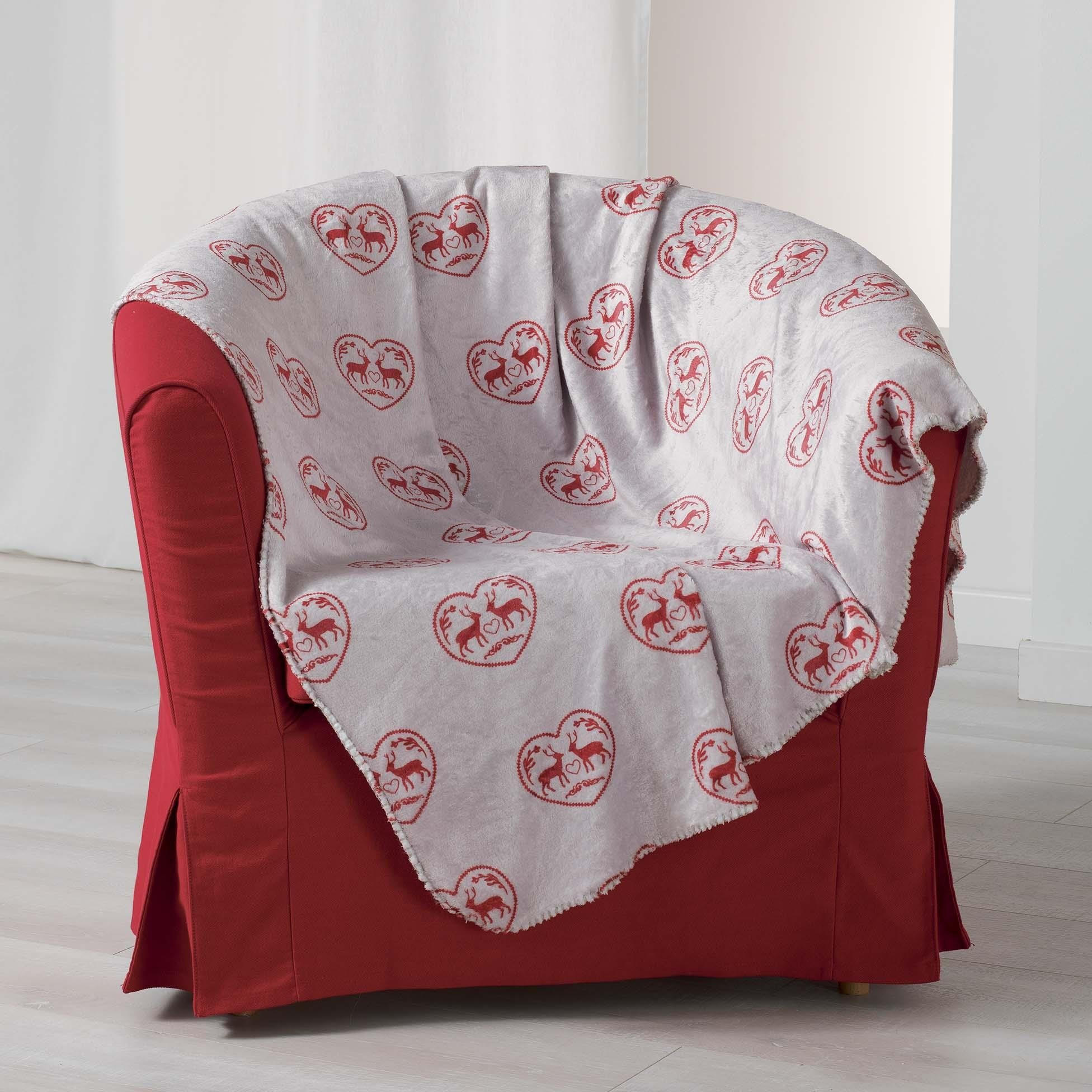 WOHNDECKE 125/150 cm - Weiß, Textil (125/150cm) - Douceur d´intérieur