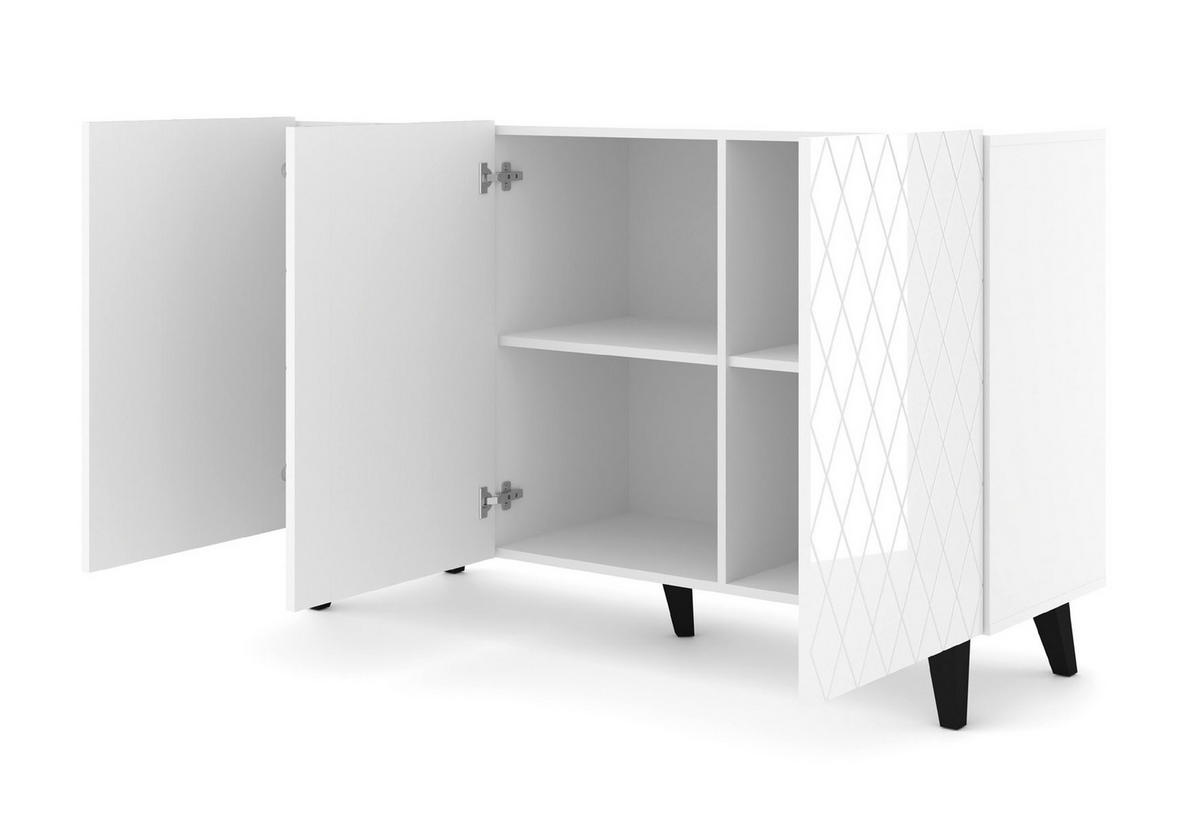 KOMMODE Weiß 145/90/42 - Weiß, Holzwerkstoff (145/90/42cm) - RAUMHIRSCH FURNITURE