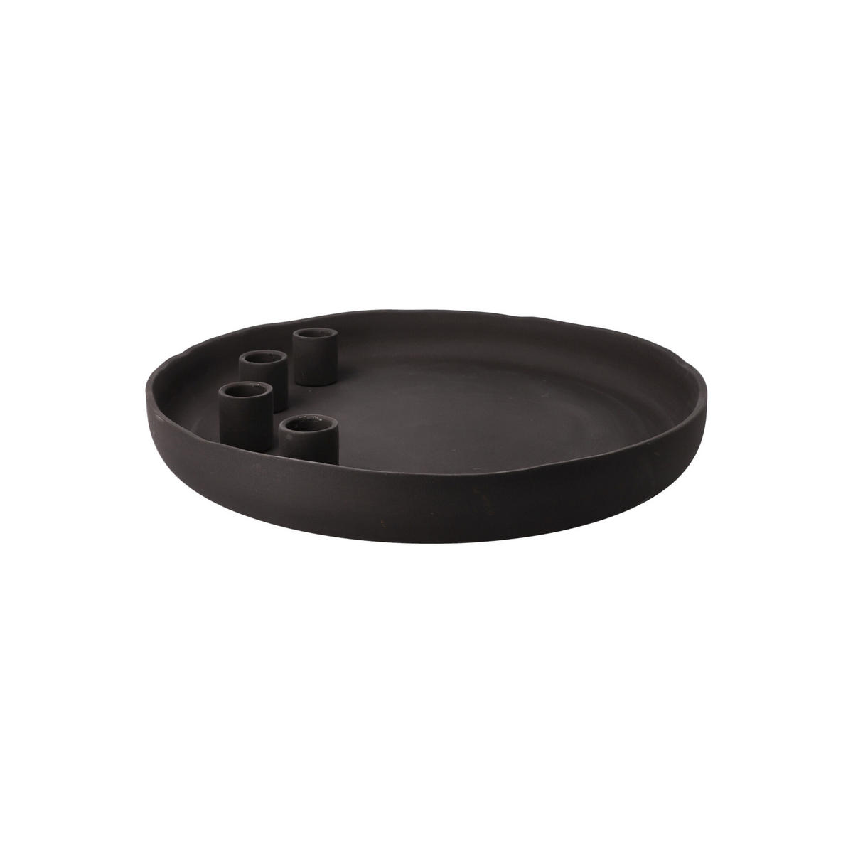 KERZENHALTER Slate Smoke, Porzellan, grau, 4 cm - Grau, Keramik (30/4/30cm) - Goebel