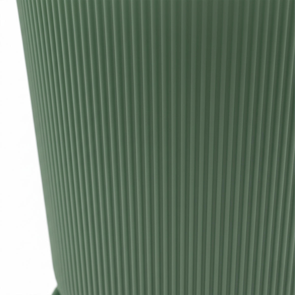 2XBLUMENTOPF - Grün, Kunststoff (20cm) - Relaxdays