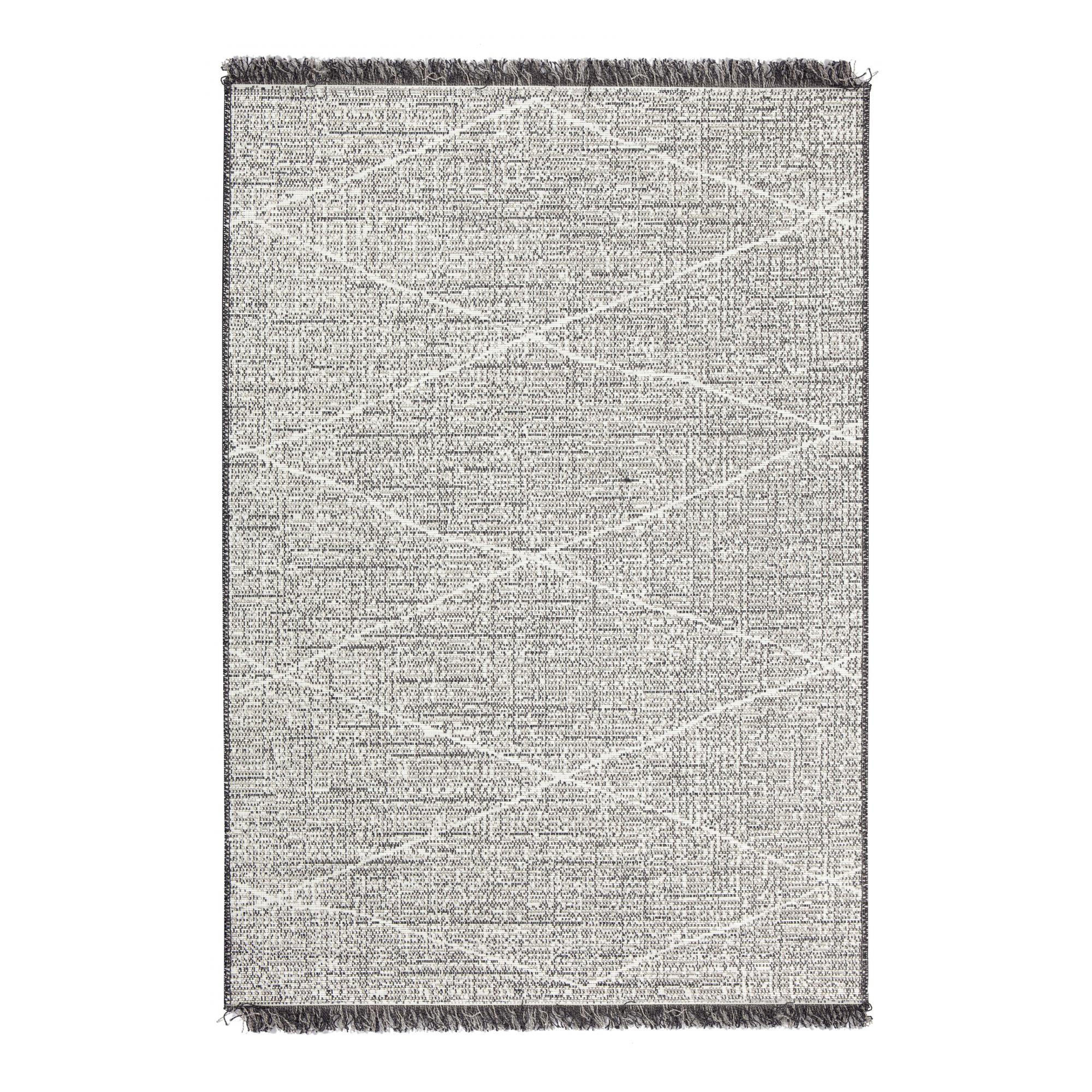 OUTDOOR-TEPPICH Tweed perlweiß 160 x 230 cm - Hellgrau, Textil (160/230cm) - Vivaraise