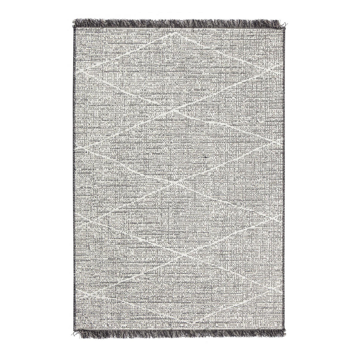 OUTDOOR-TEPPICH Tweed perlweiß 160 x 230 cm - Hellgrau, Textil (160/230cm) - Vivaraise