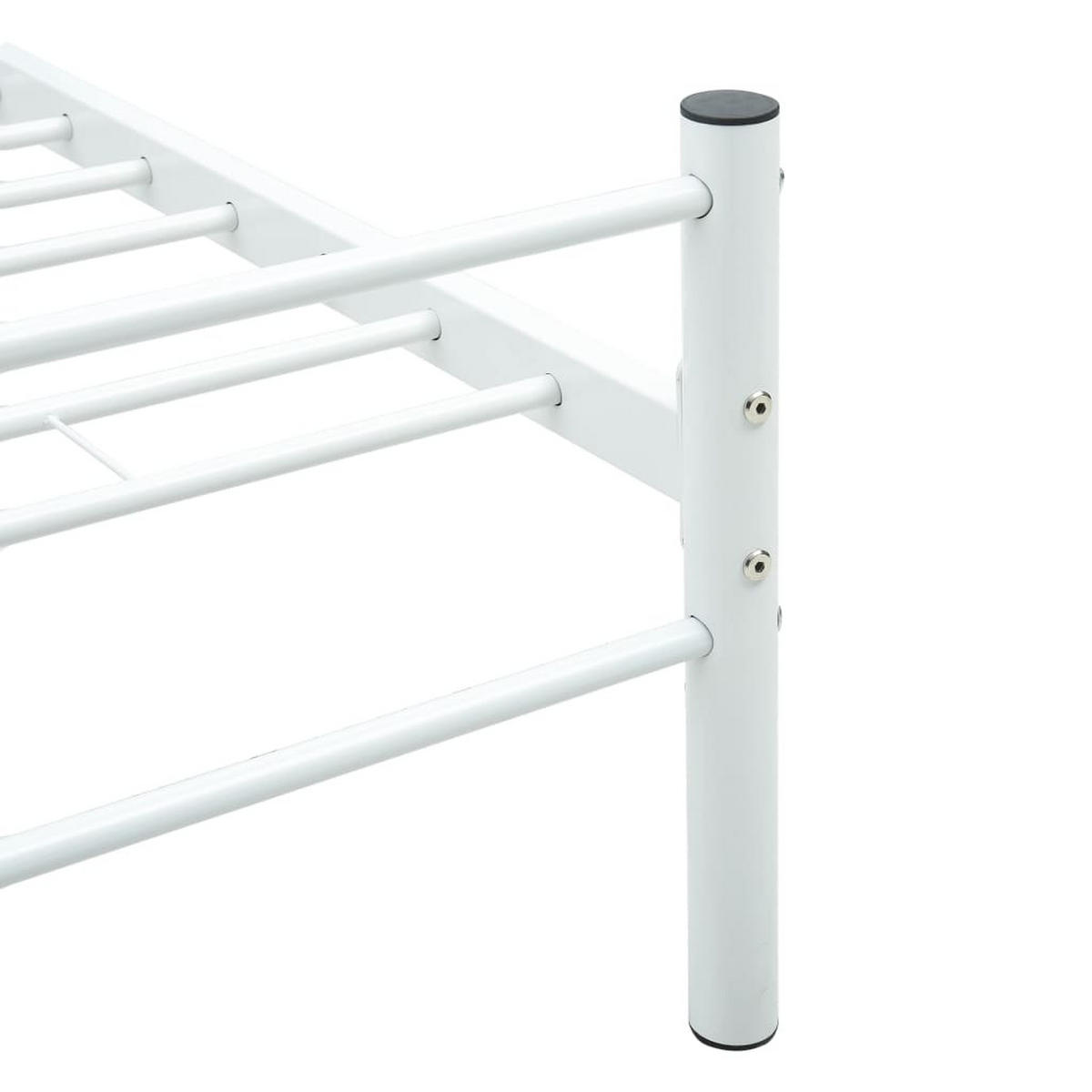 METALLBETT Hester 127/209 cm - Weiß, Metall (120/200cm) - Nettlife