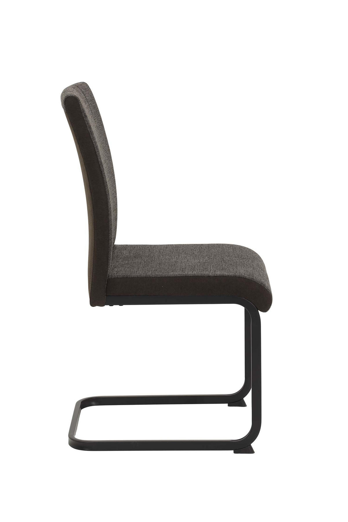 SCHWINGSTUHL 2 Stück Linn - Webstoff Braun - Schwarz/Braun, Textil/Metall (43/92/52cm) - Hela Vertriebs GmbH