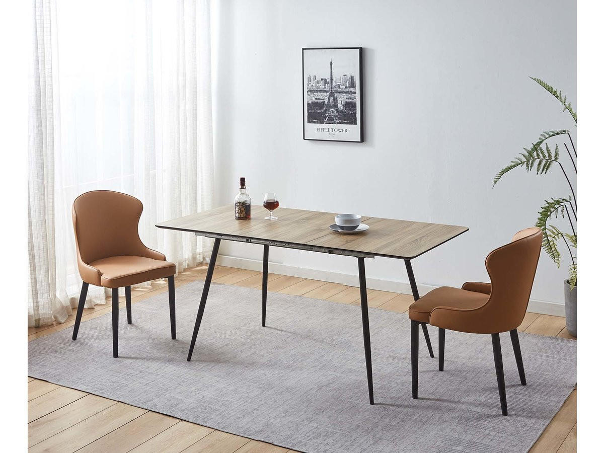 STUHL & BARHOCKER tina Braun Füße: schwarz - Braun, Textil (59/86/51cm) - Habitat Garten