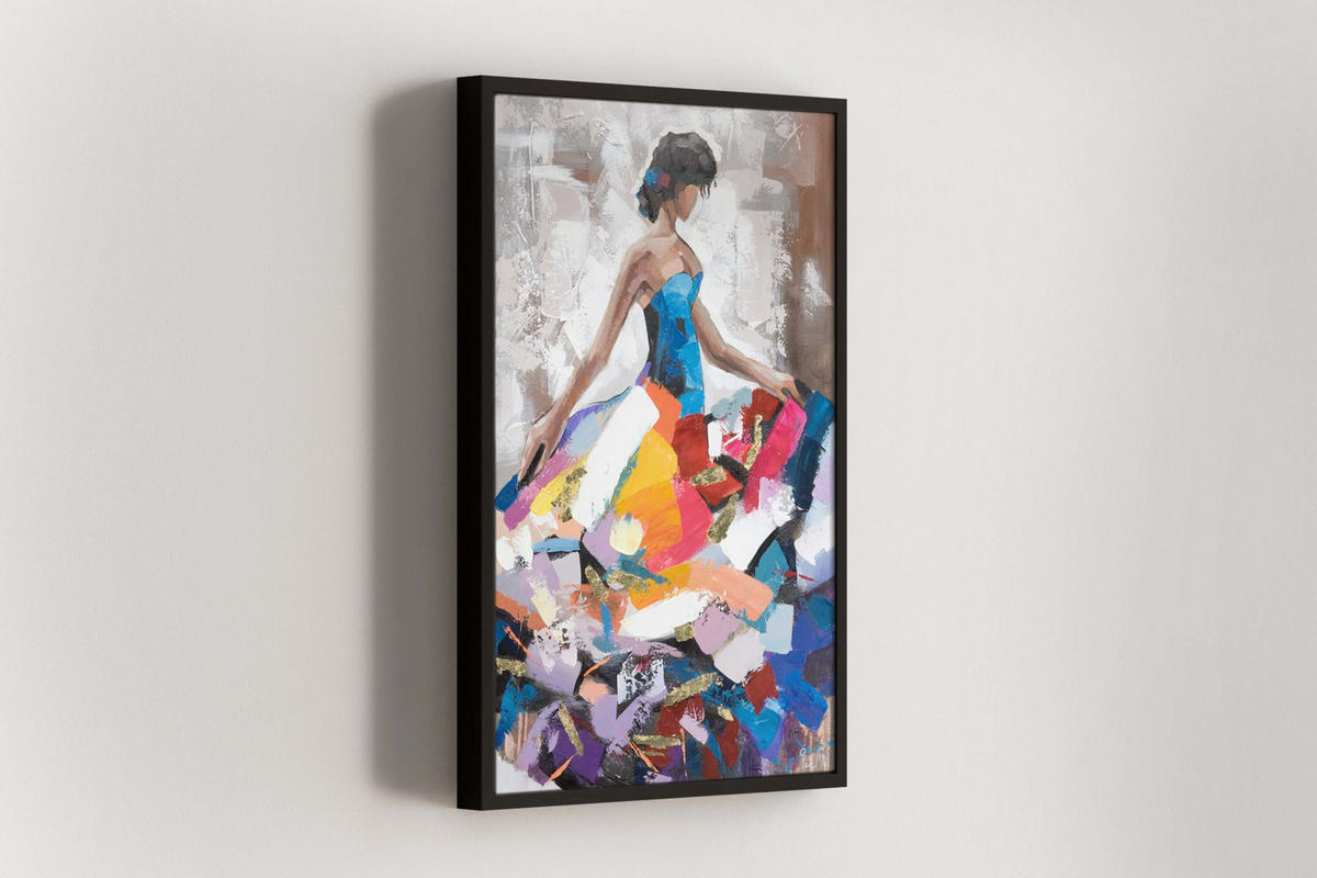 ACRYLBILD HANDGEMALT 60/90 cm - Multicolor, Holz/Textil (60/90cm) - KUNSTLOFT