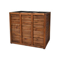 PFLANZKASTEN 93x33x72 cm, Braun, Akazienholz - Braun, Holz (33/72/93cm)