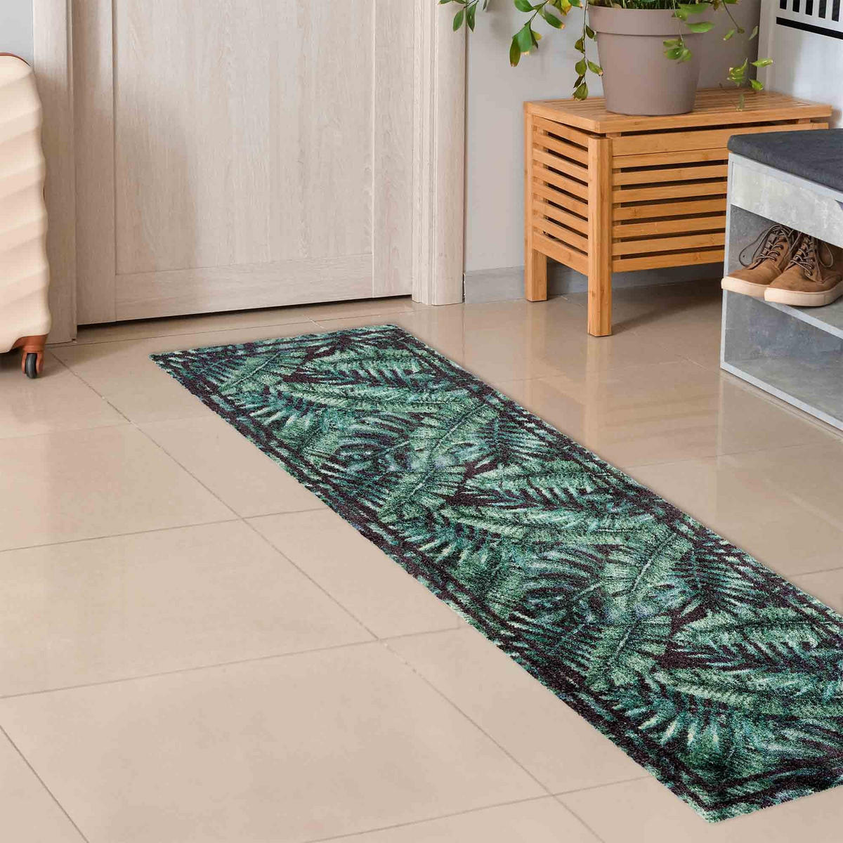 FUSSMATTE LÄUFER PURE & SOFT - Grün, Textil (50/150cm) - Astra
