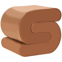 POUF Samtstoff Goldbraun Arcadia - Goldfarben, Textil (45/48/50cm) - Beliani