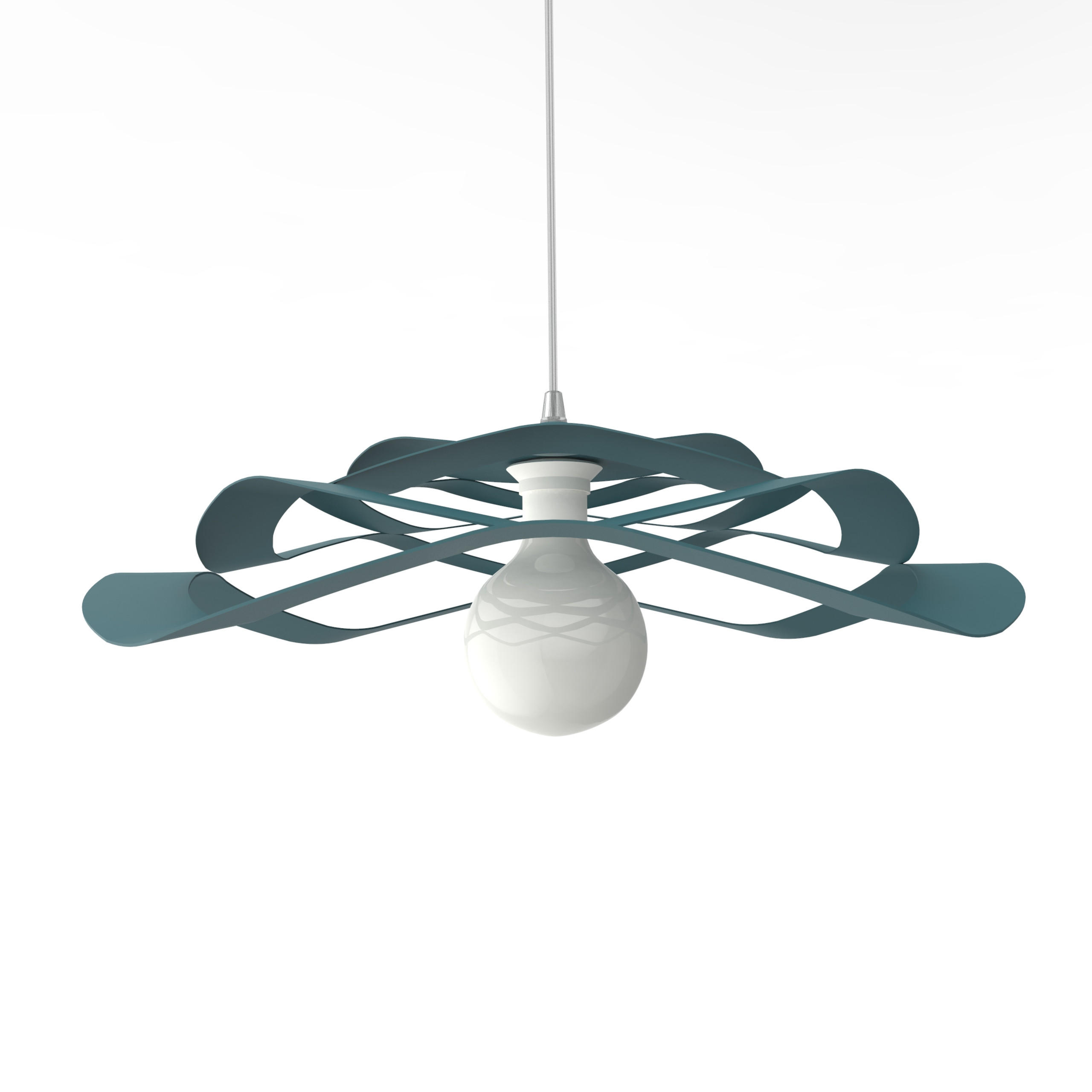 Lumicom Hängeleuchte Blau 60x15x60 cm