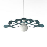 HÄNGELEUCHTE - Blau, Metall (60/60/15cm) - Lumicom