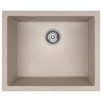 EINBAUSPÜLE Ibiza Beige, Einzelbecken, 56/46/22 cm - Beige, Stein (56/22/46cm) - bad land
