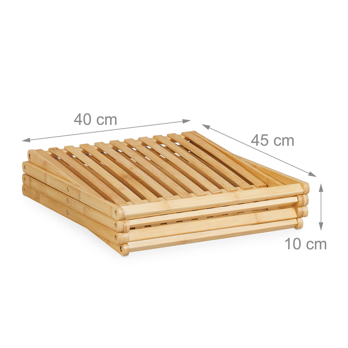 SCHUHREGAL - Hellbraun, Holz (40/86/34cm) - Relaxdays