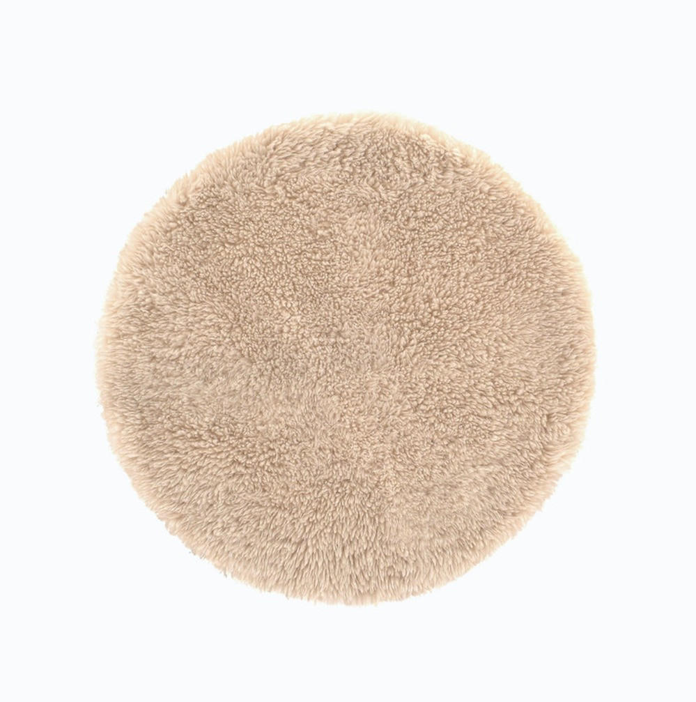 HOCHFLOR-TEPPICH Curly Naturbeige 90x90 cm - Multicolor, Textil (90/90cm) - Vercai Rugs