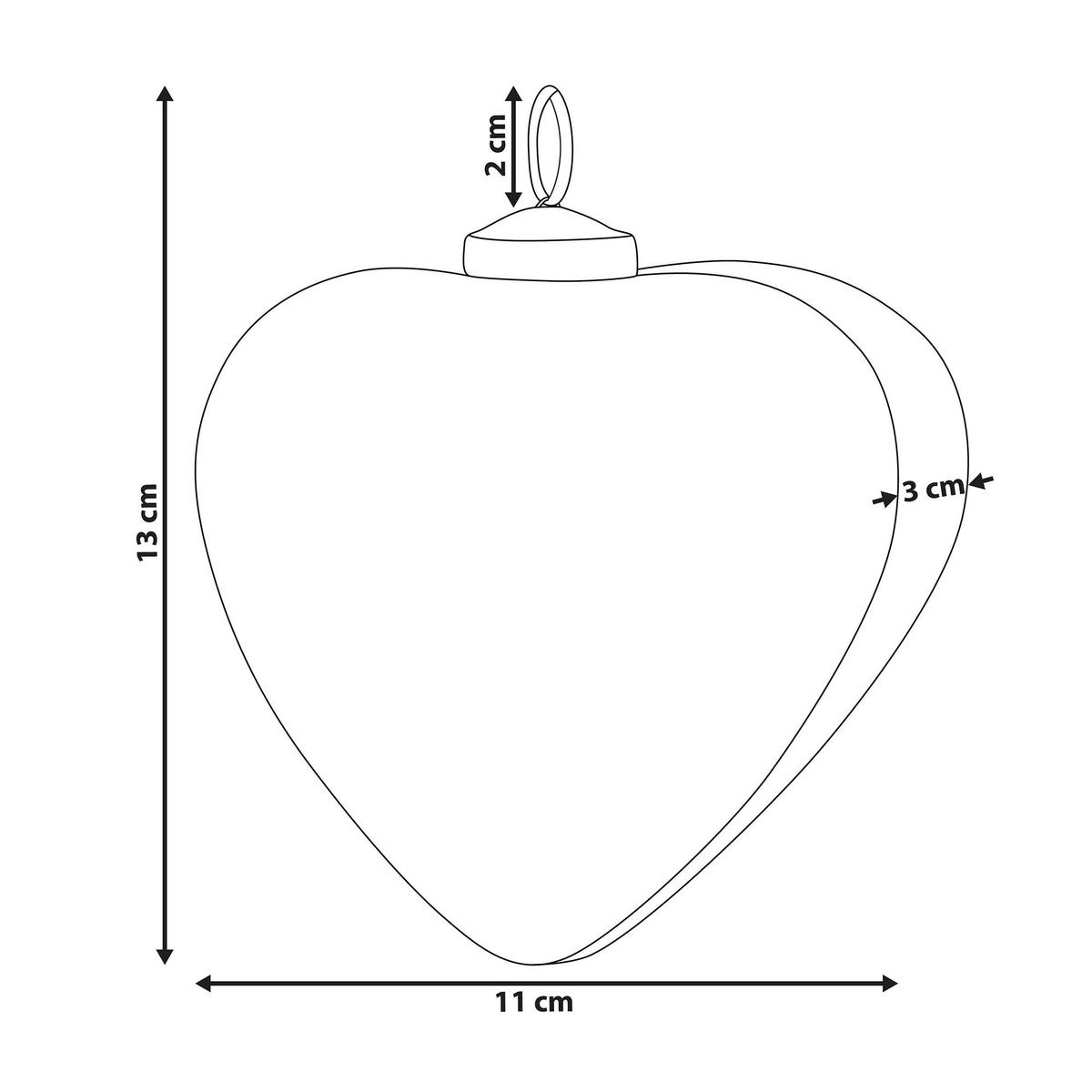 WEIHNACHTSBAUMKUGELN 13 cm Grau Feriable - Grau, Glas (11/13/10cm) - Beliani