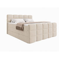 BOXSPRINGBETT Carenzo 2 Beige 200/200 cm H2/H3 mit premium Topper - Beige, Textil (200/200cm) - wonello