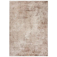 TEPPICH Beige Creme abstrakt - 240 x 330 cm - Blau/Beige, Textil (240/330cm) - Mazovia