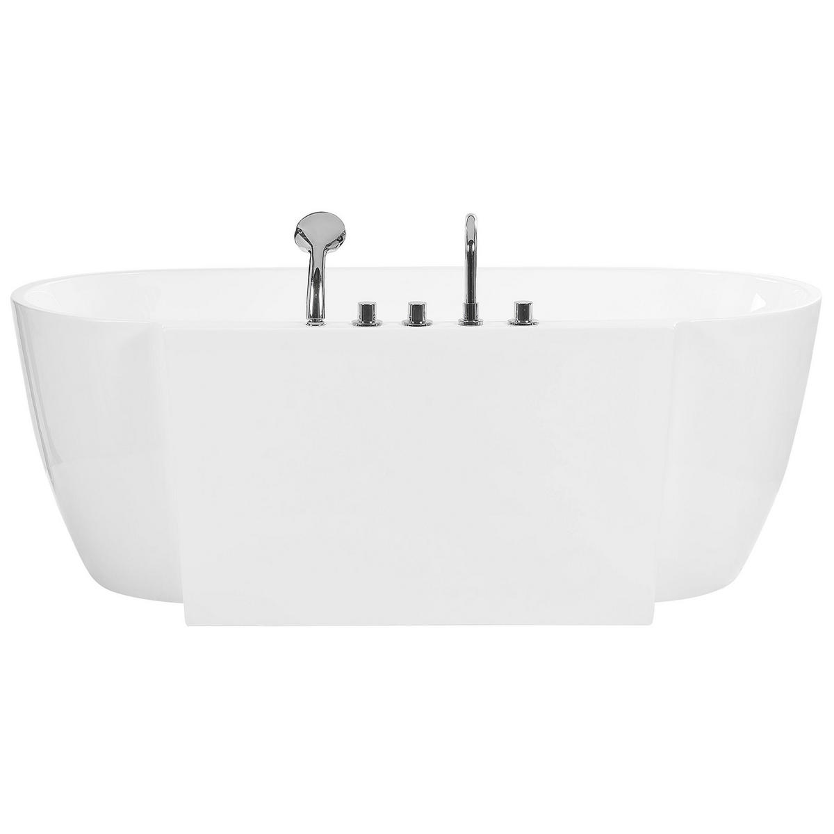 BADEWANNE FREISTEHEND 80x170x83 cm weiß Rotso - Weiß, Kunststoff (80/83/170cm) - Beliani