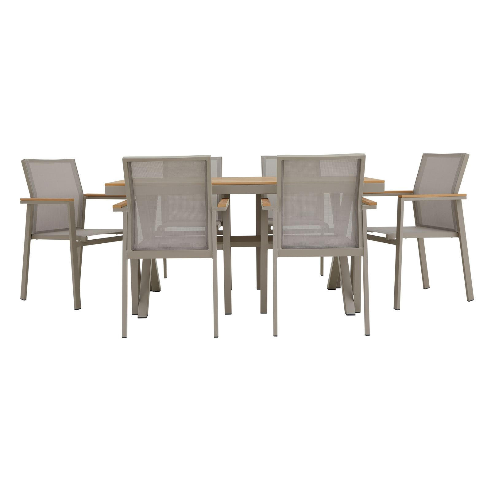 GARTENMÖBELSET WINDY - Beige, Metall - IDIMEX