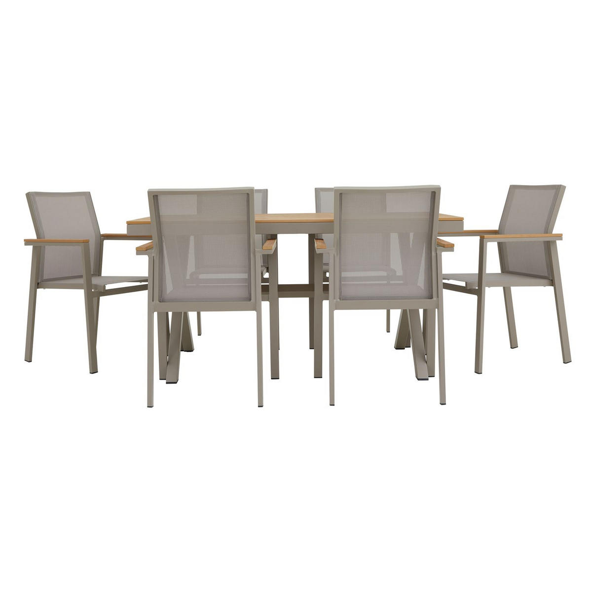 GARTENMÖBELSET WINDY - Beige, Metall - IDIMEX