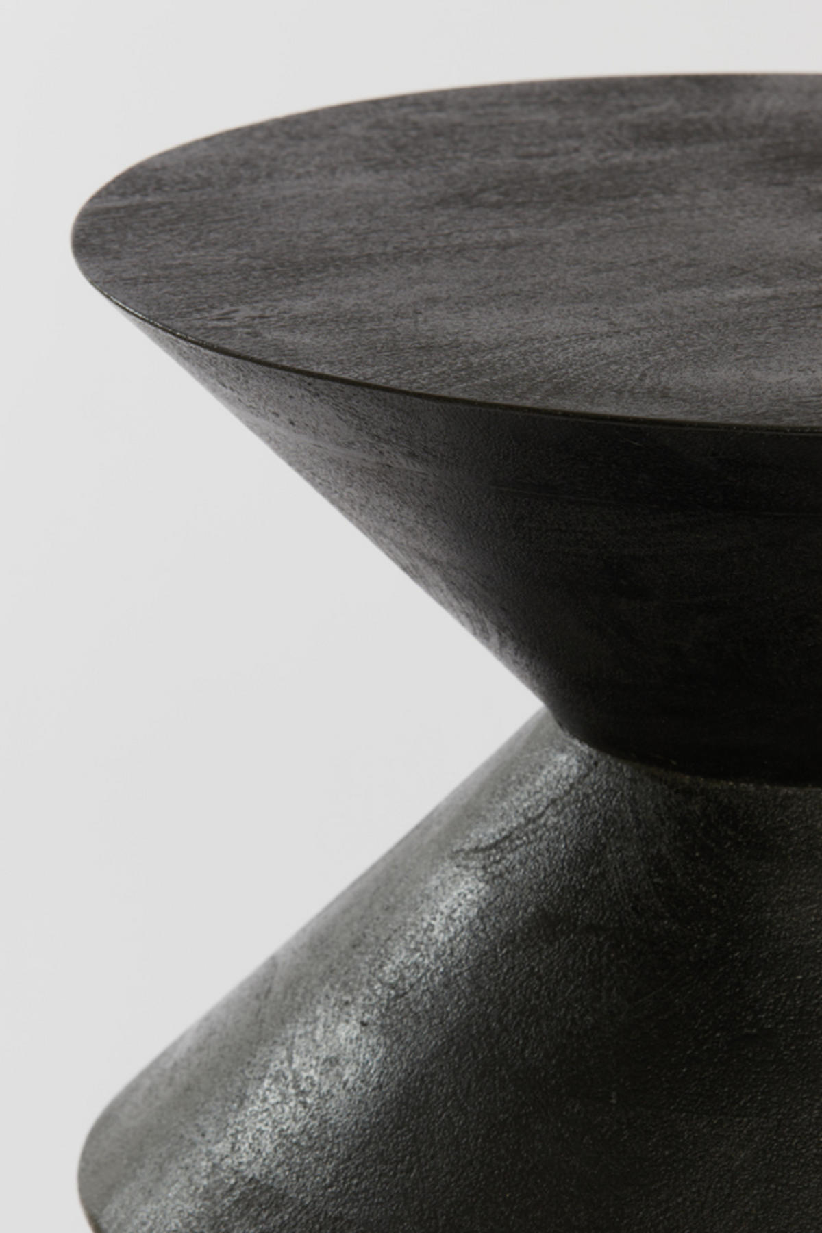 BEISTELLTISCH Larus Schwarz Ø45/60 cm - Schwarz, Holz (45/45/60cm) - Light & Living