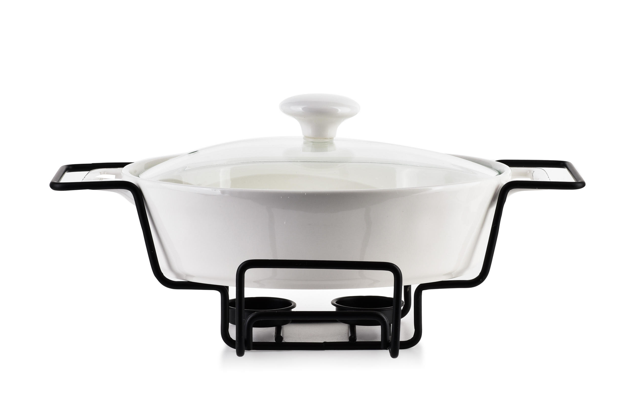 AUFLAUFFORM Modern Kitchen Weiß 28/19/6.5 cm Keramik - Weiß, Keramik (19/6.5/28cm) - Mondex