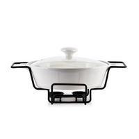 AUFLAUFFORM Modern Kitchen Weiß 28/19/6.5 cm Keramik - Weiß, Keramik (19/6.5/28cm) - Mondex