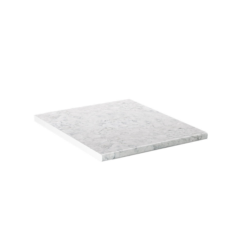 KUCHYNSKÁ DOSKA R-Line Mramorová biela - biela/biela s vysokým leskom, kompozitné drevo (50/2.8/60cm) - Vicco