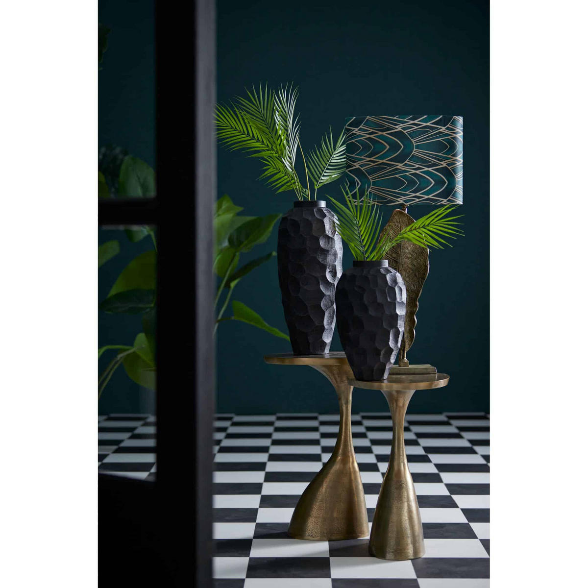 BEISTELLTISCH Macau Bronze 40/33/55 cm - Bronzefarben, Metall (40/33/55cm) - Light & Living