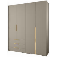 GARDEROBEN-SET 236,7/200/47 - Kaschmir/Goldfarben, Holz/Kunststoff (200/236.7/47cm) - Abiks Möbel