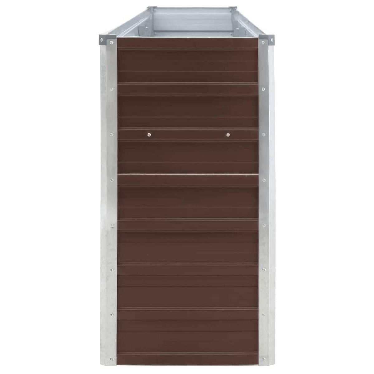 HOCHBEET 320/40/77 Cm Verzinkter Stahl Braun - Braun, Metall (40/77/320cm) - vidaXL